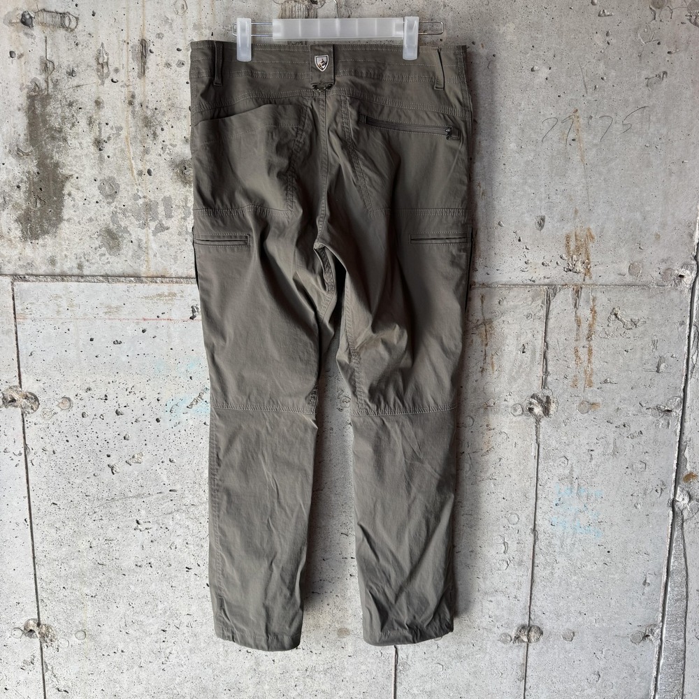 Kuhl Pants Mens 32x28 Gray Stretch Hiking Zip Pocket Lined Nylon Outdoor Travel - Picture 3 of 8
